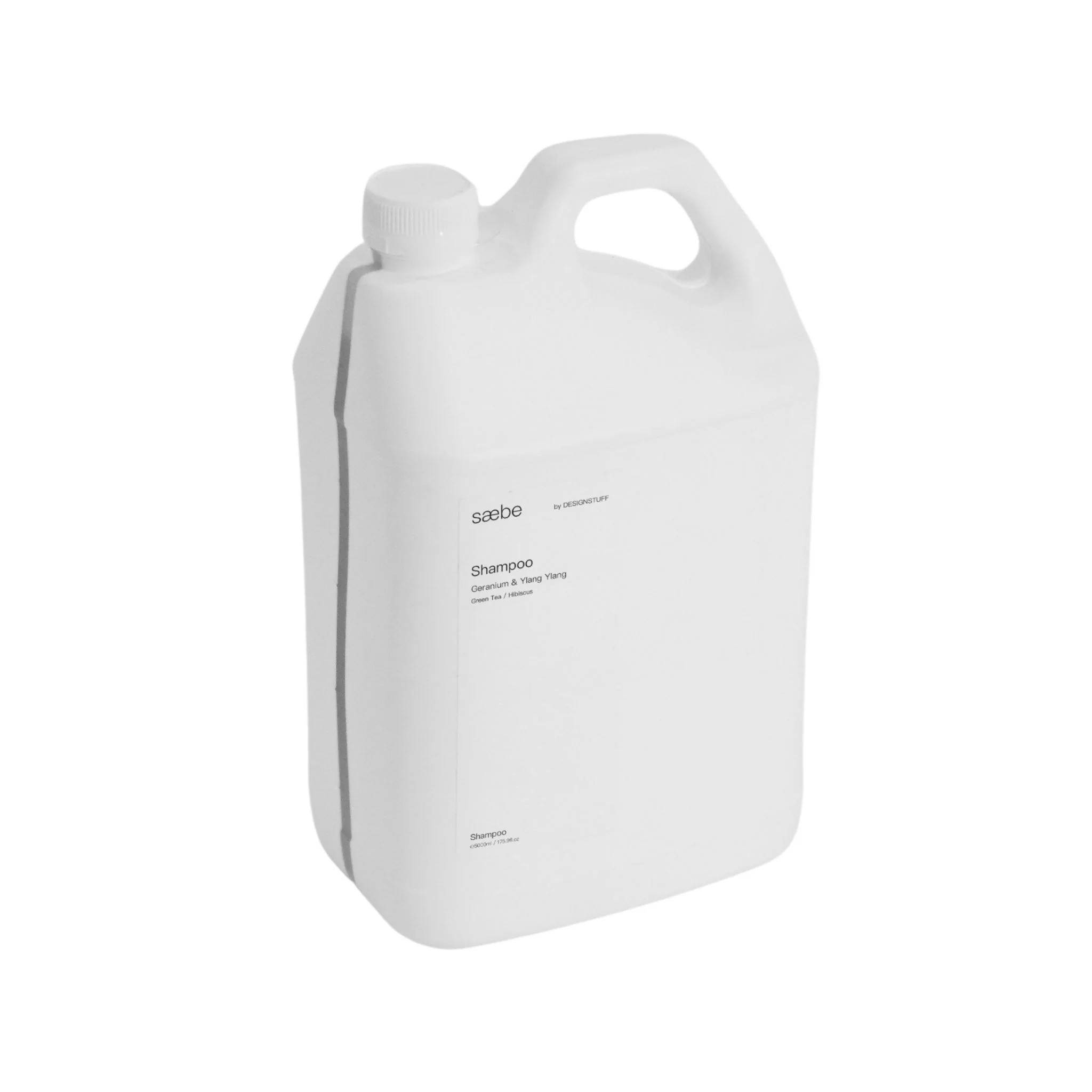 DESIGNSTUFF Saebe Shampoo Refill, Geranium & Ylang Ylang, 5L - Image 3