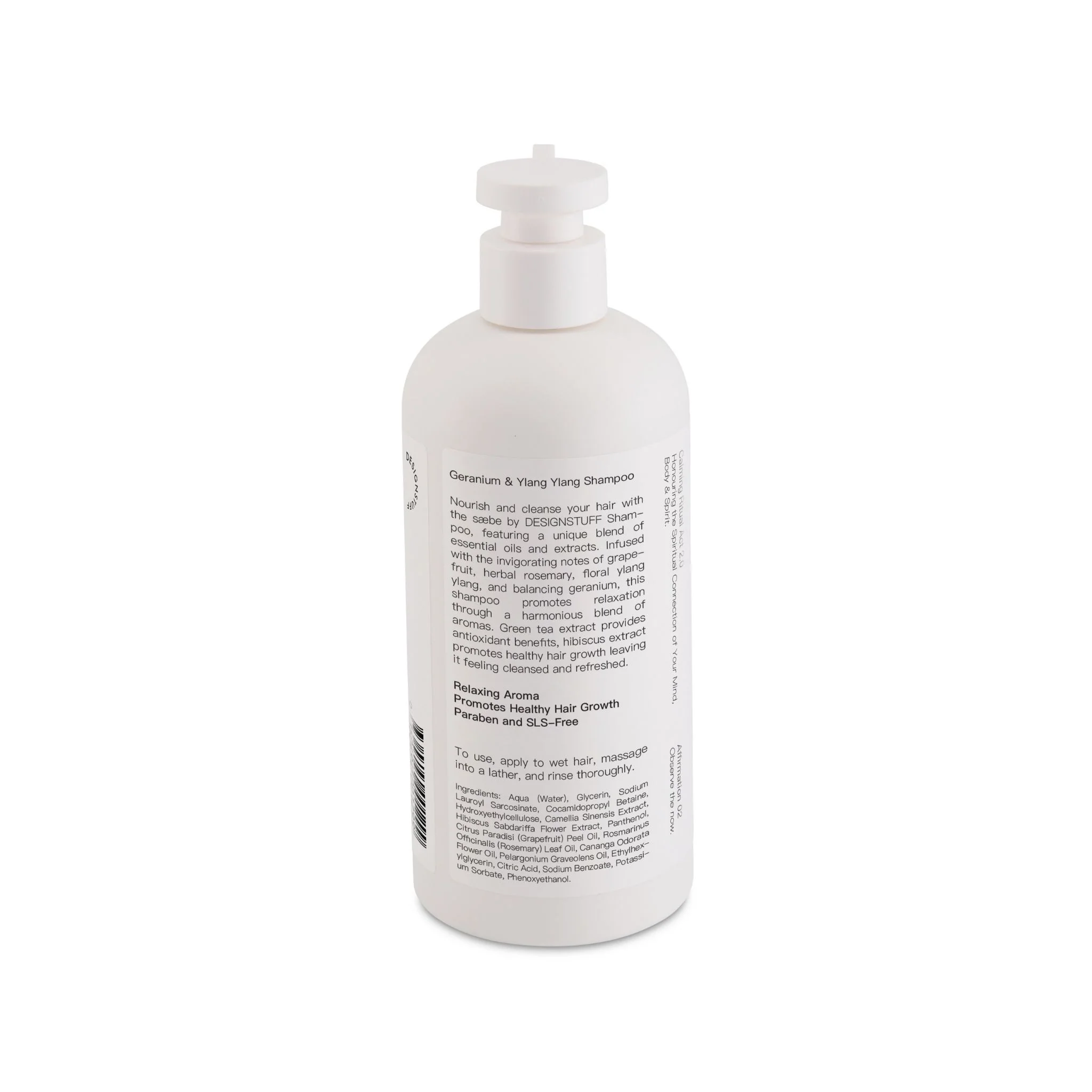 DESIGNSTUFF Saebe Shampoo, Green Tea & Hibiscus, 500ml - Image 7