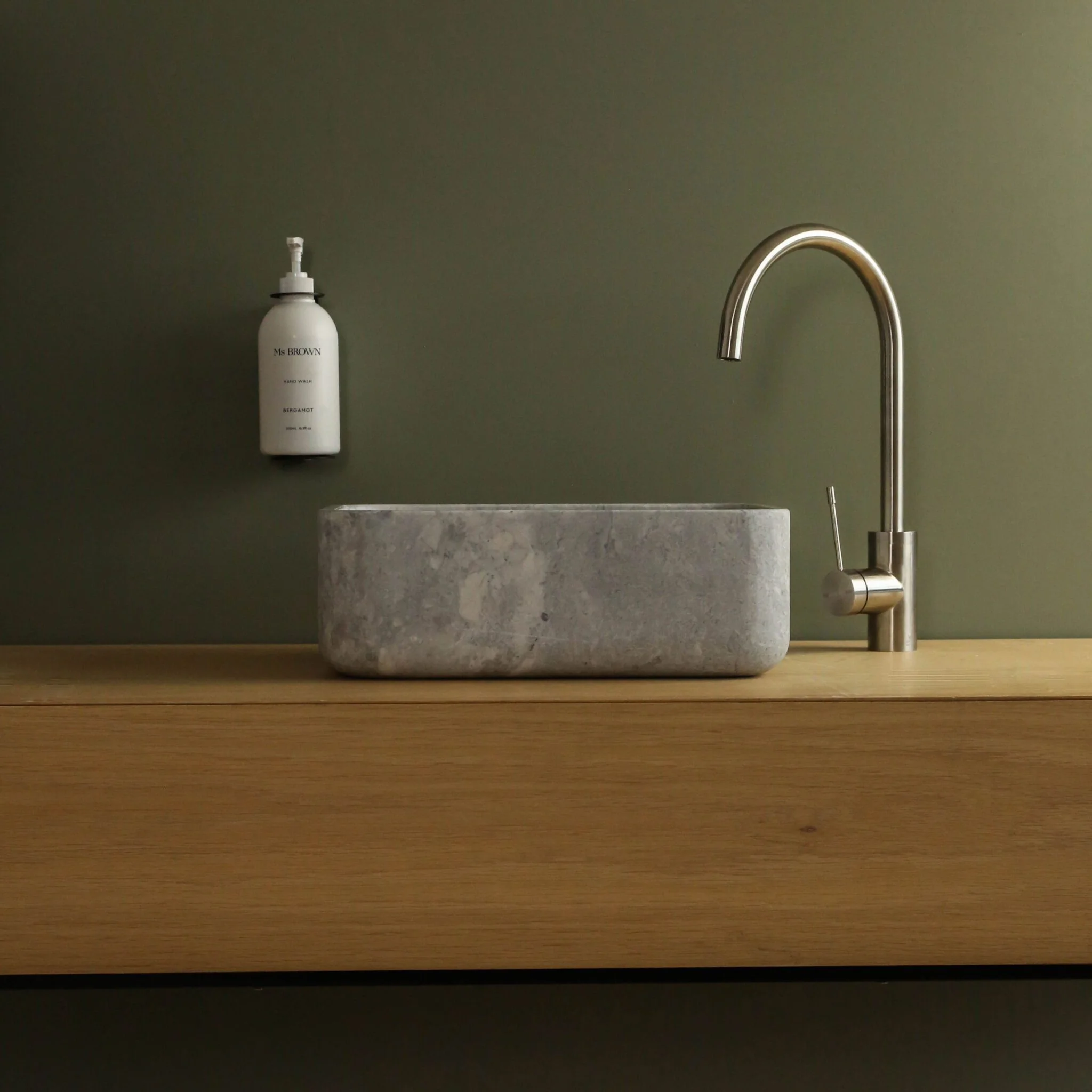 DESIGNSTUFF Single Soap Dispenser Holder, Black - Image 3