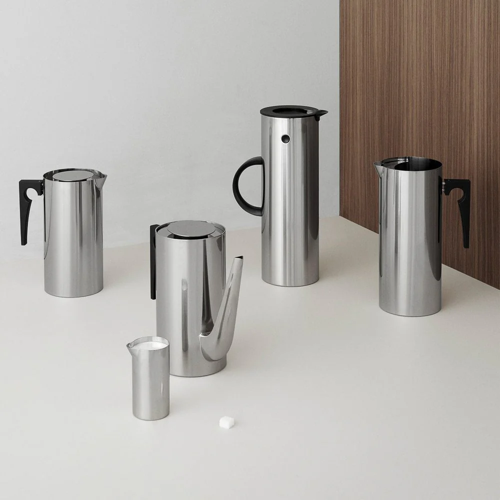 STELTON Em77 Water Vacuum Thermal Jug 1 Litre, Steel - Image 4