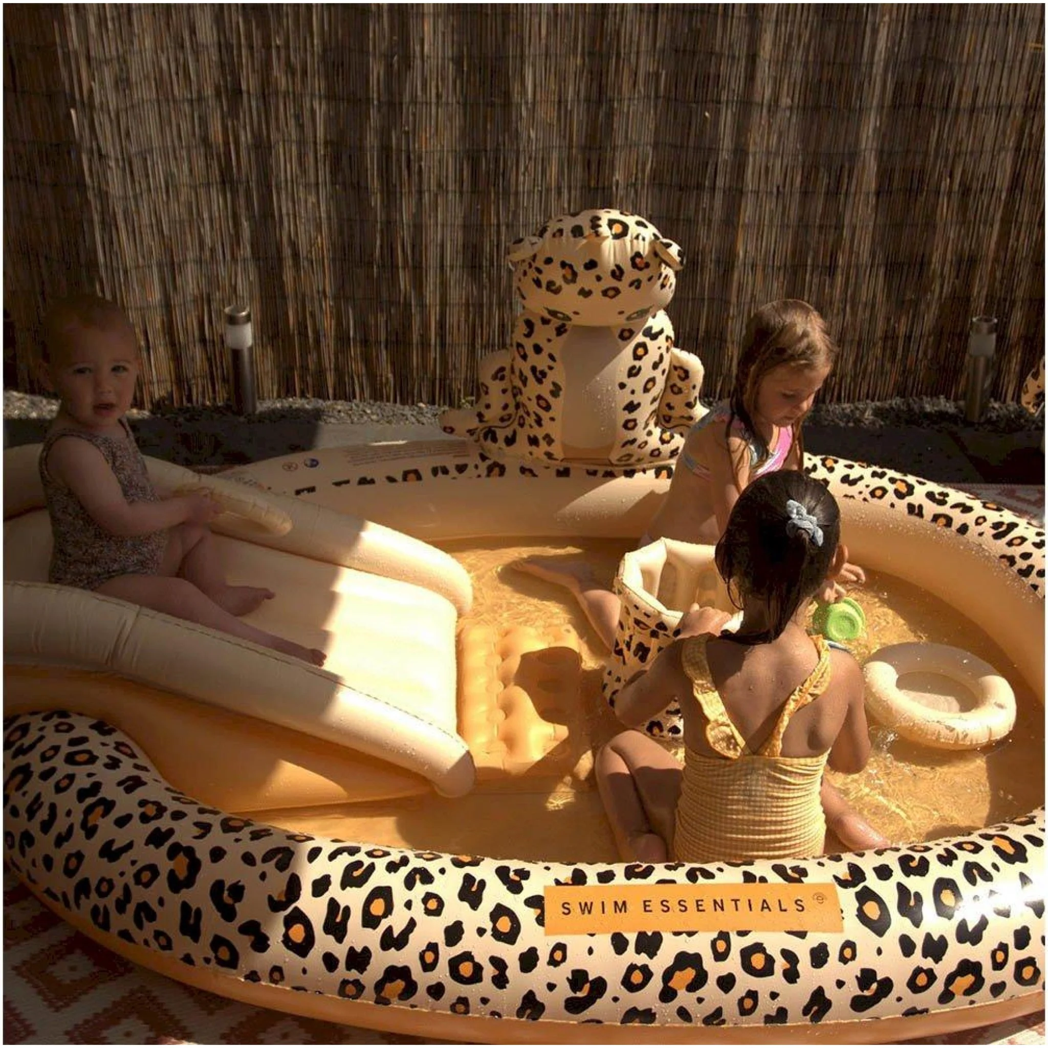 SWIM ESSENTIALS Inflatable Adventure Pool, Beige Leopard - Image 3