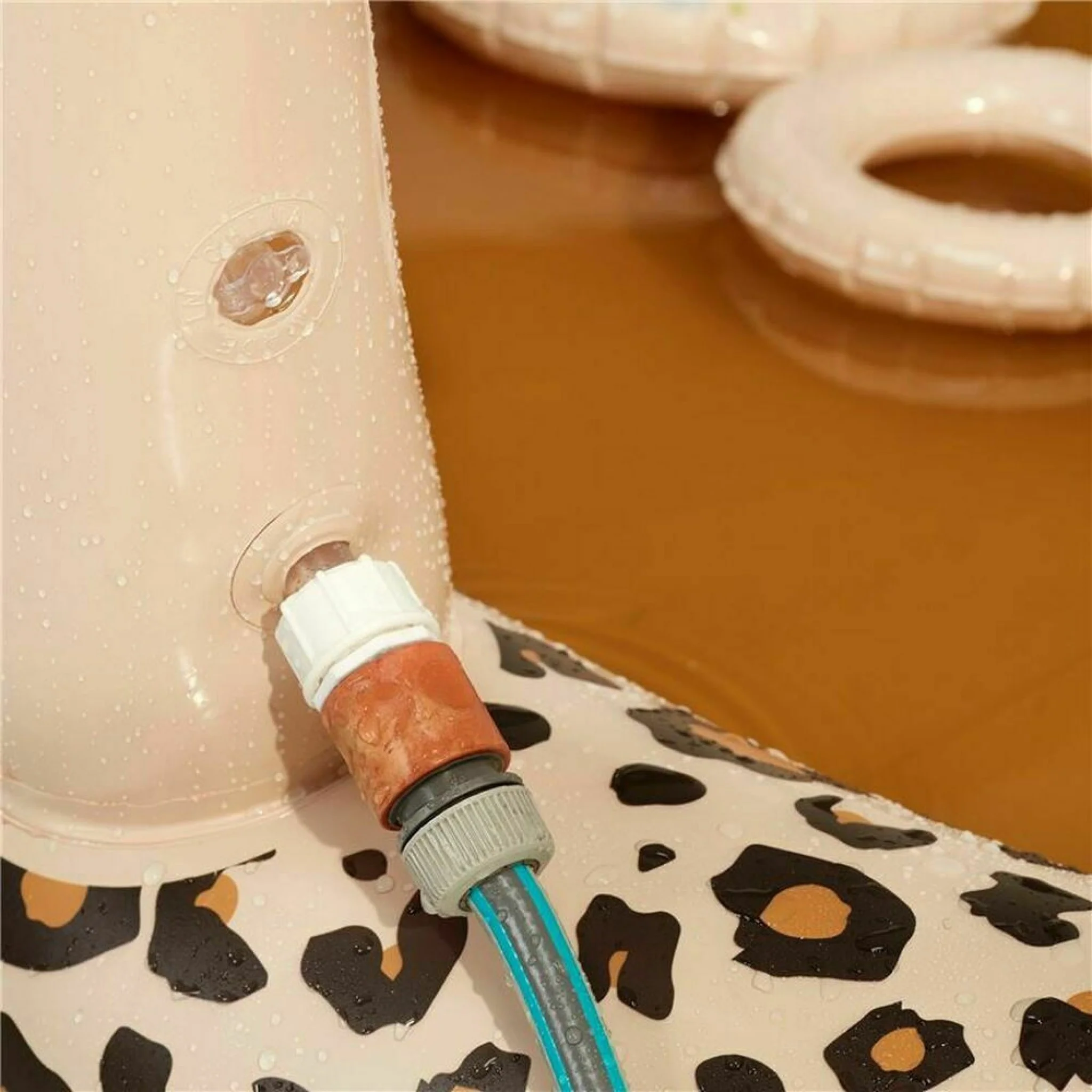 SWIM ESSENTIALS Inflatable Adventure Pool, Beige Leopard - Image 7