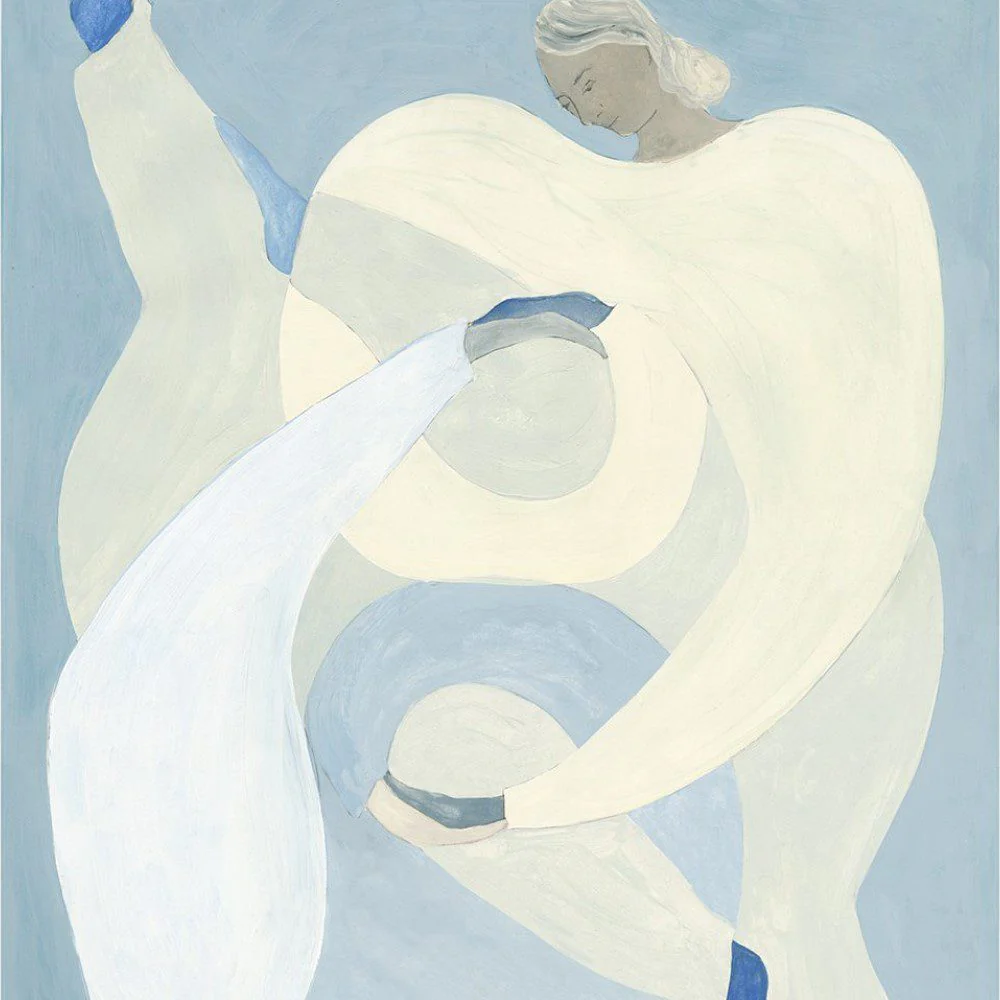 THE POSTER CLUB Sofia Lind, Hold You, Blue Art Print, A5 - Image 4