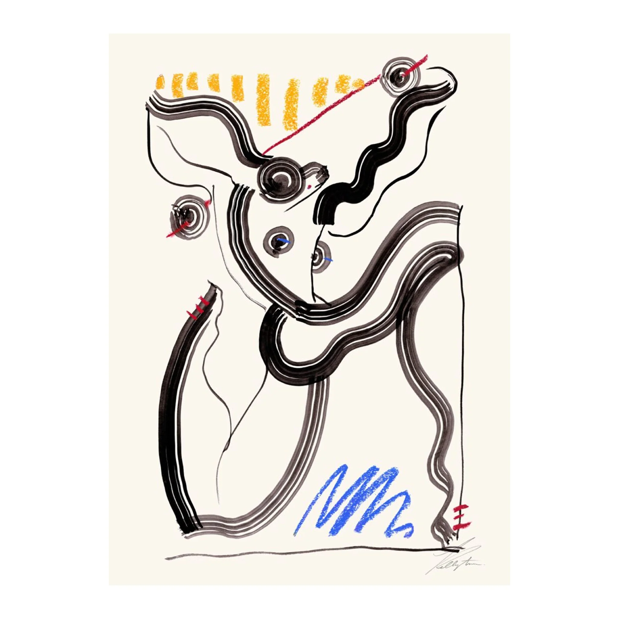 THE POSTER CLUB Weightlifting, Kelly Anna, 50x70cm - Image 2
