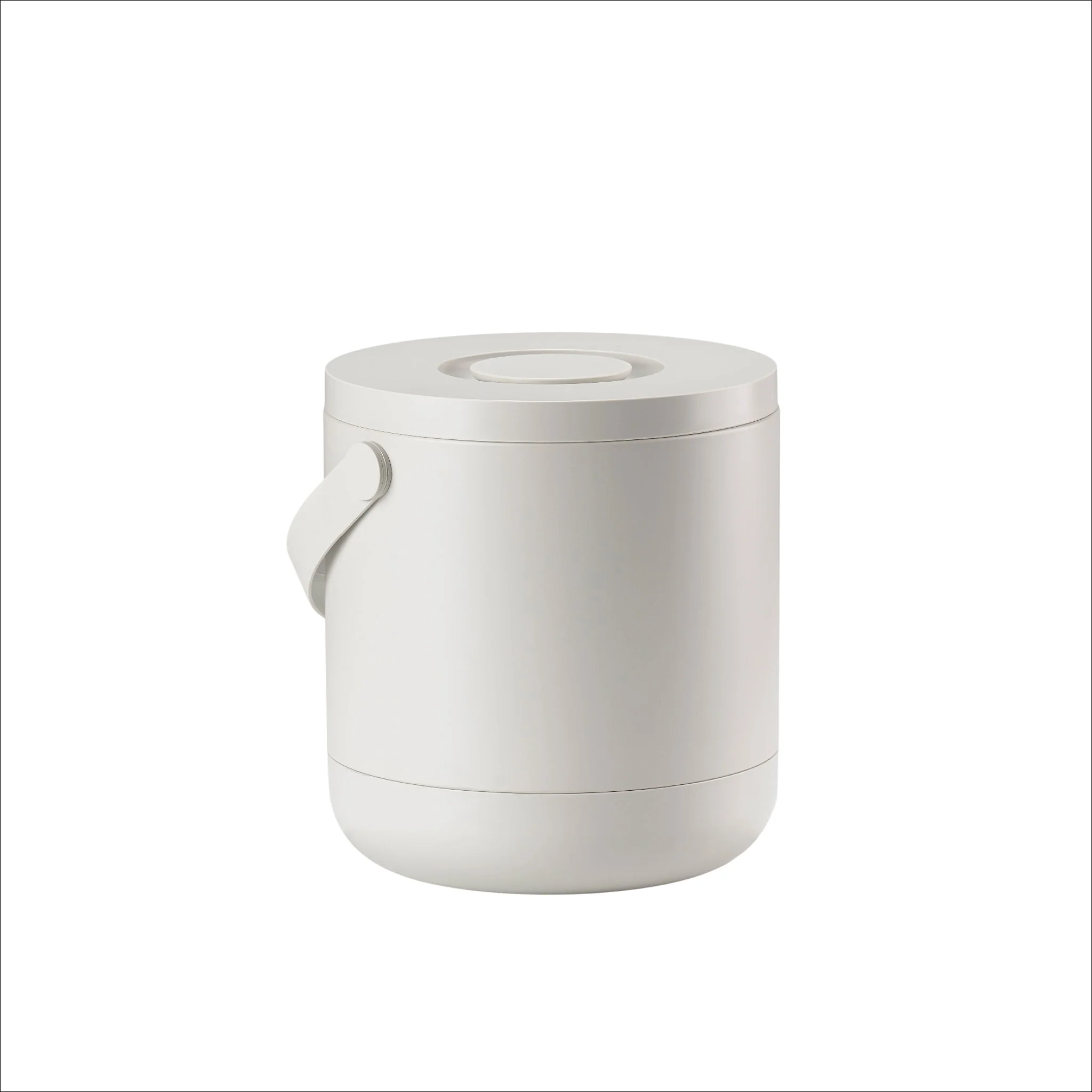 ZONE DENMARK Circular Waste Bin 15L, H31cm, Warm Grey - Image 5
