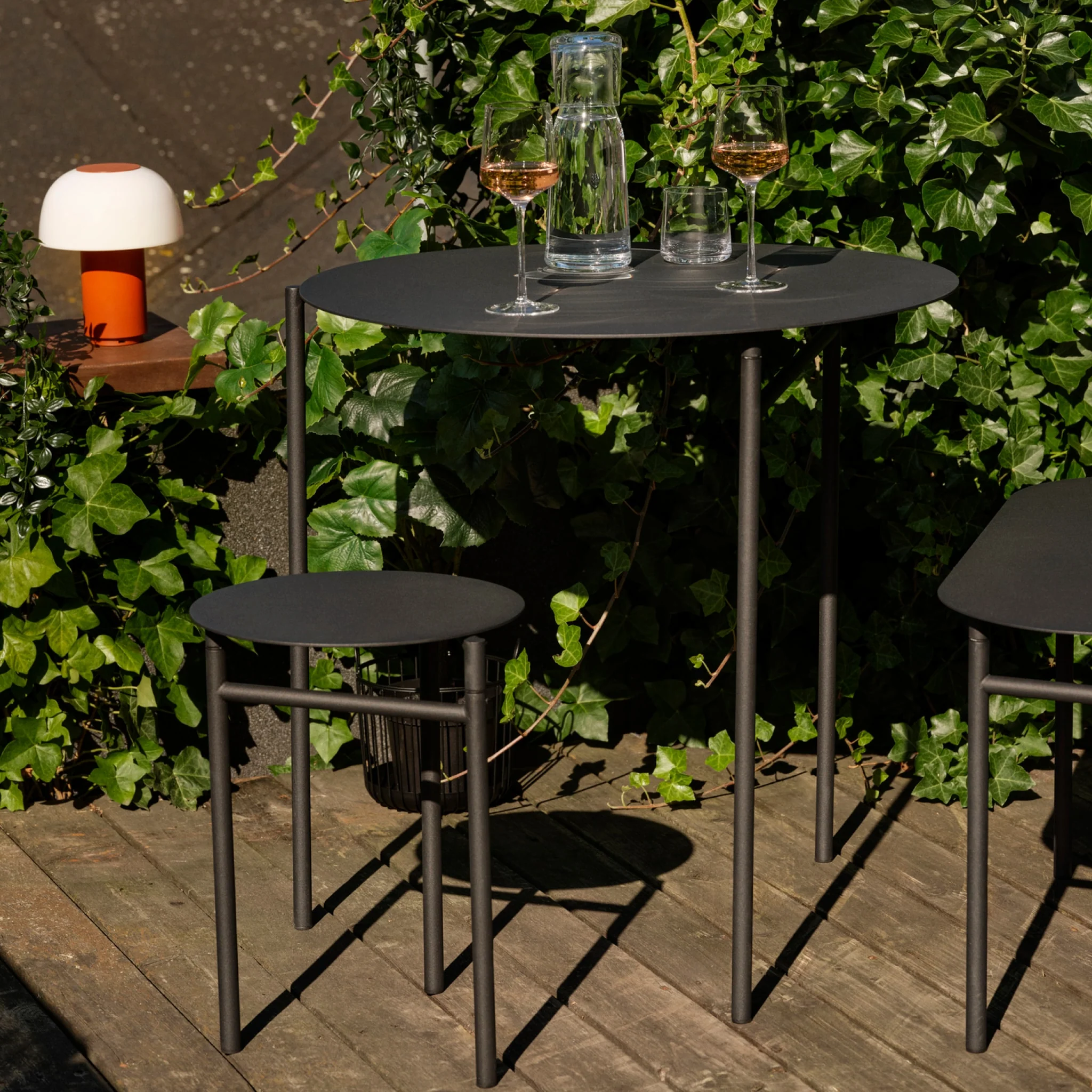 ZONE DENMARK Disc Foldable Stool, D33xH45cm, Black - Image 2