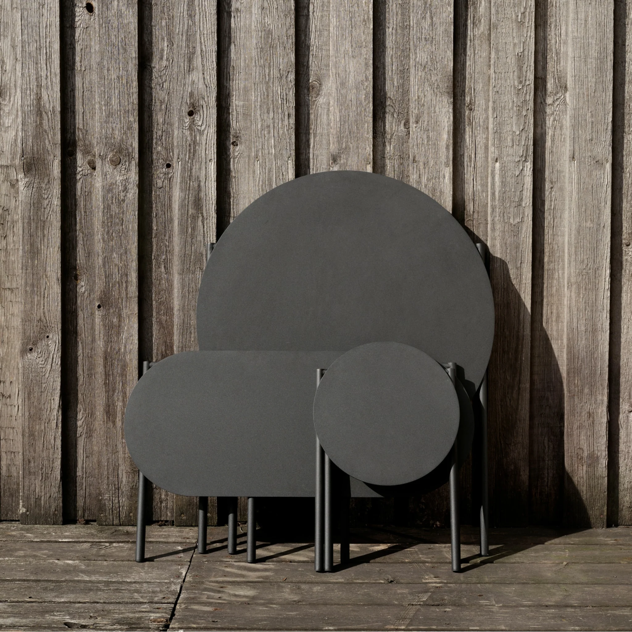 ZONE DENMARK Disc Foldable Stool, D33xH45cm, Black - Image 8
