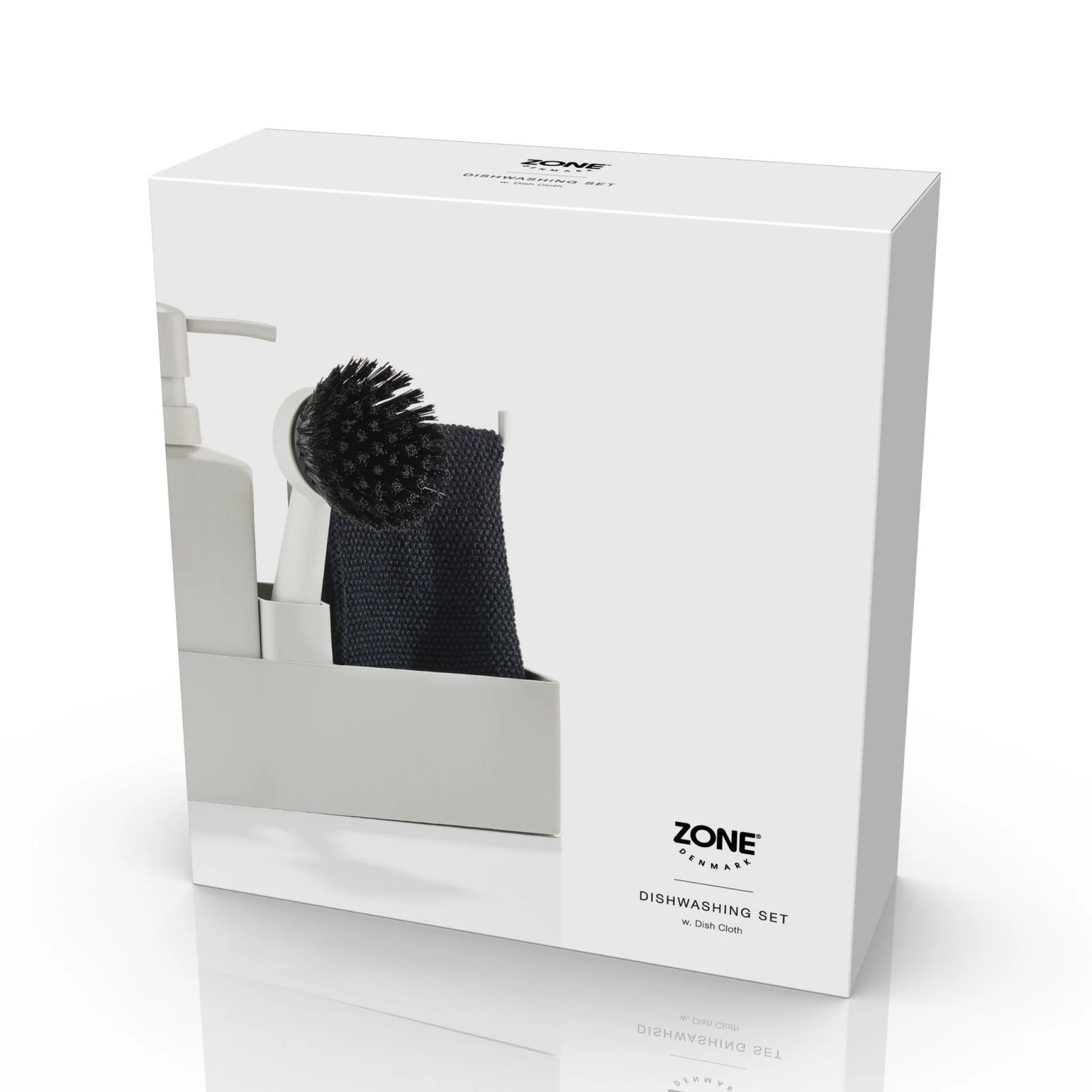 ZONE DENMARK Dishwashing Set w/ Cloth, Warm Grey - Image 4