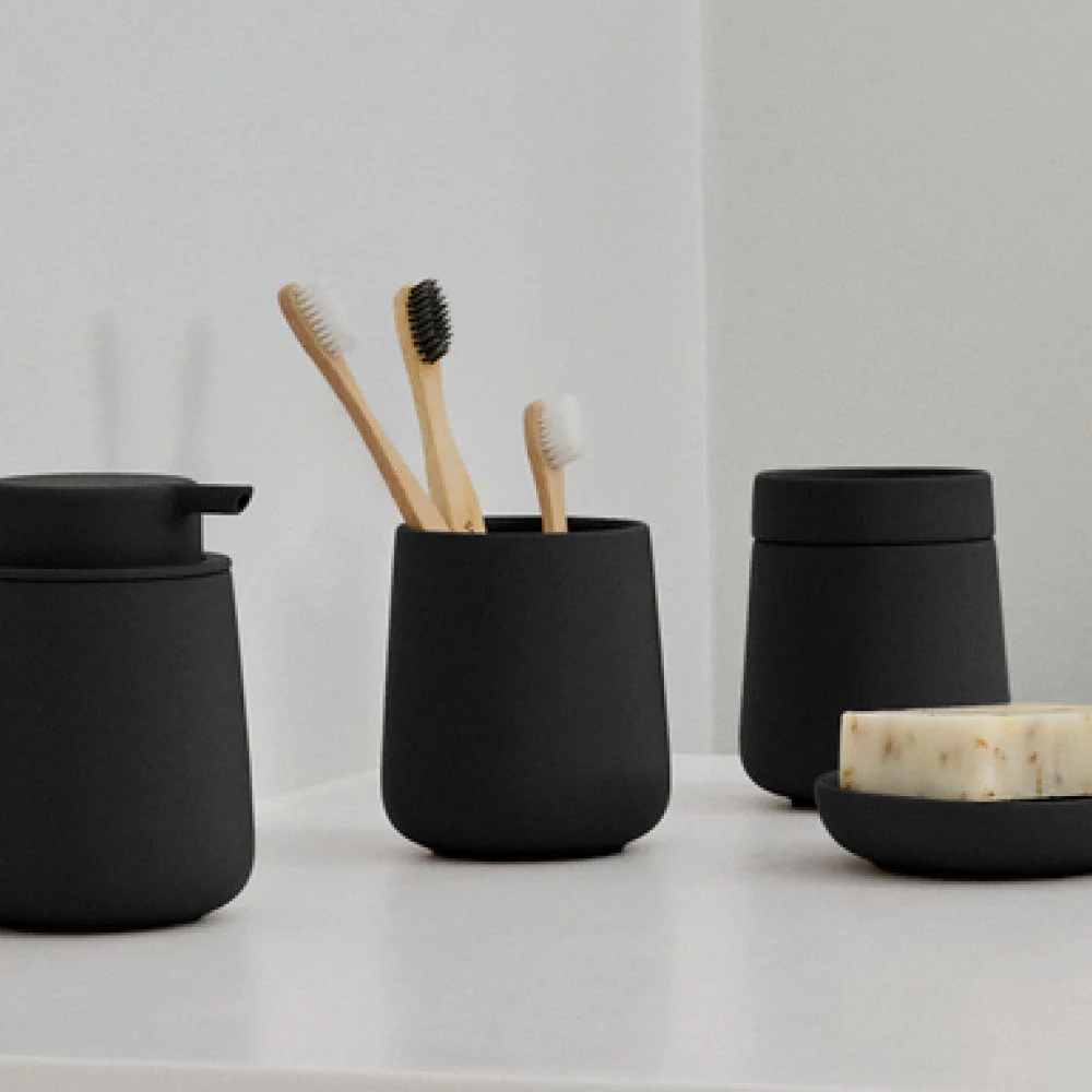 ZONE DENMARK Nova One Tumbler/Toothbrush Holder, Black - Image 3