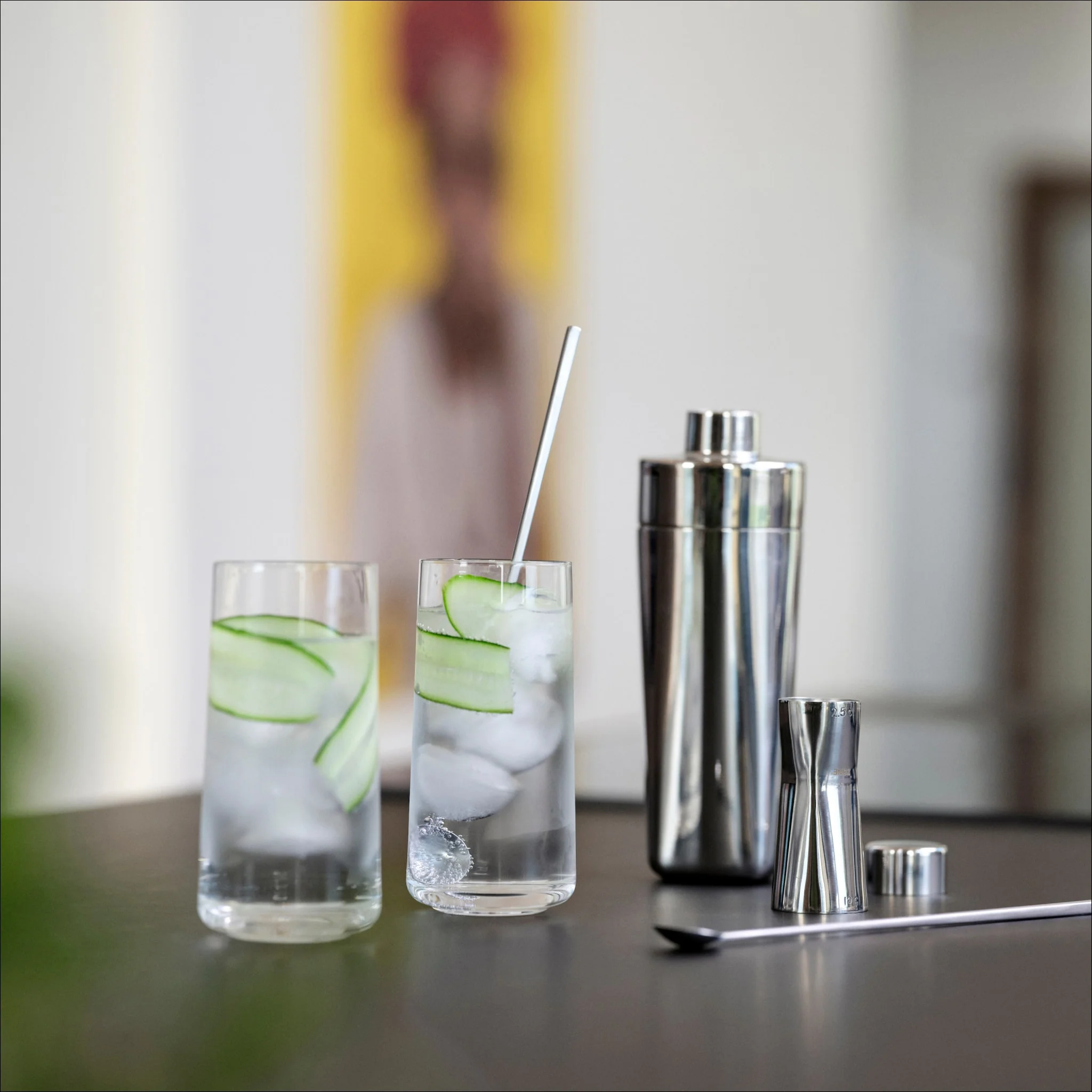 ZONE DENMARK Rocks Bar set 3 parts (Cocktail Shaker, Stirer and Jigger) - Image 2