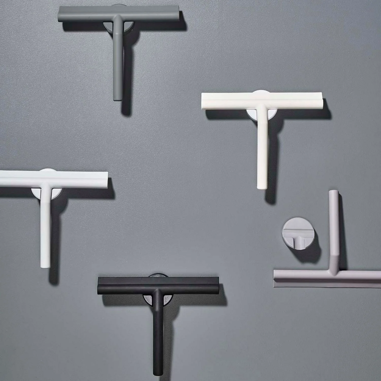 ZONE DENMARK Shower Wiper Squeegee w/ 3M Holder, Black - Image 5