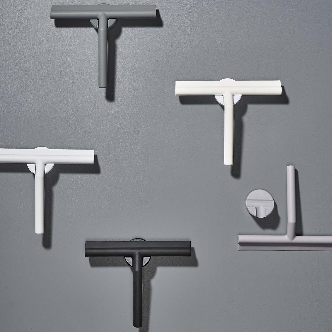 ZONE DENMARK Shower Wiper Squeegee with 3M Holder, White - Image 4