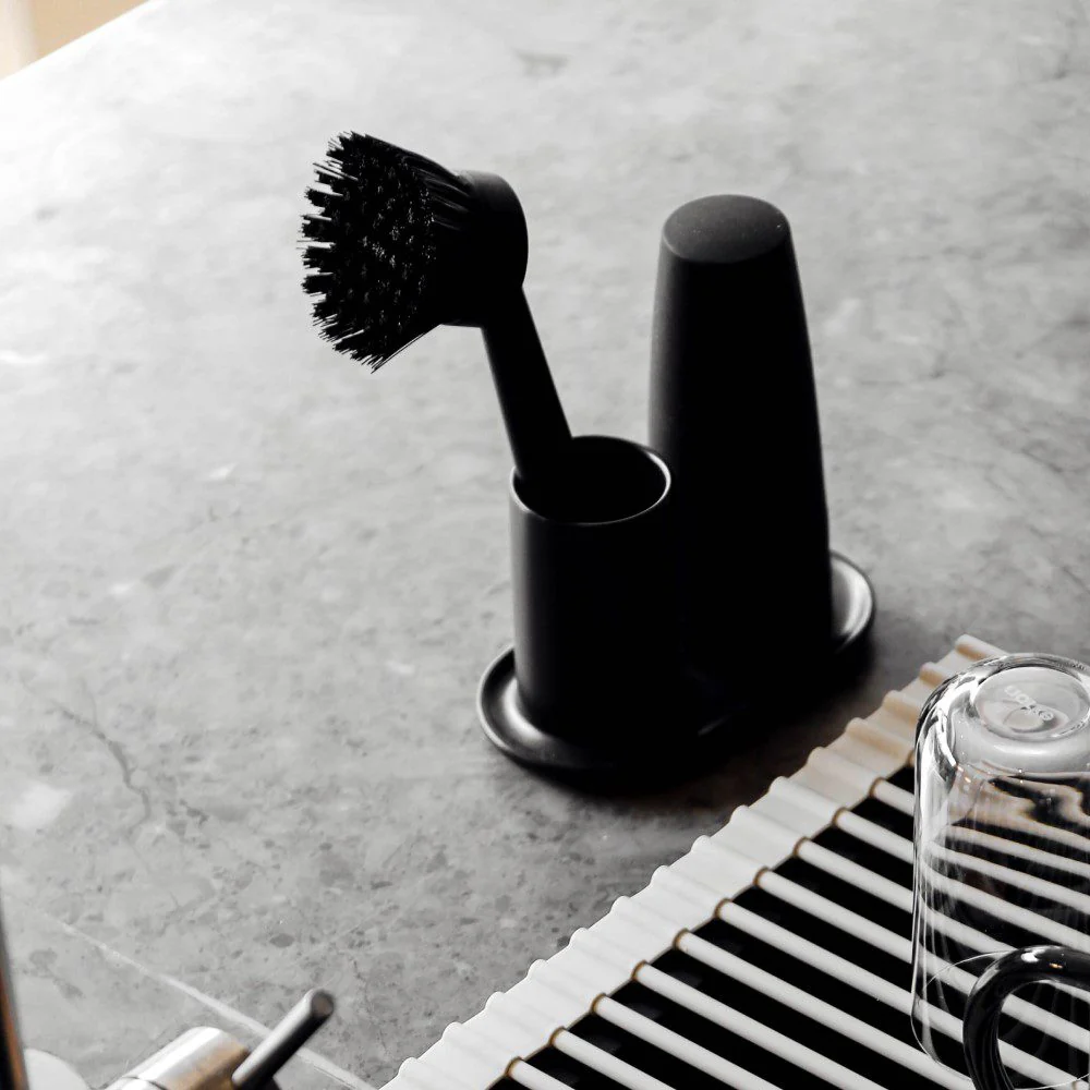 ZONE DENMARK Singles 2-Piece Dishwashing Set, Black - Image 2
