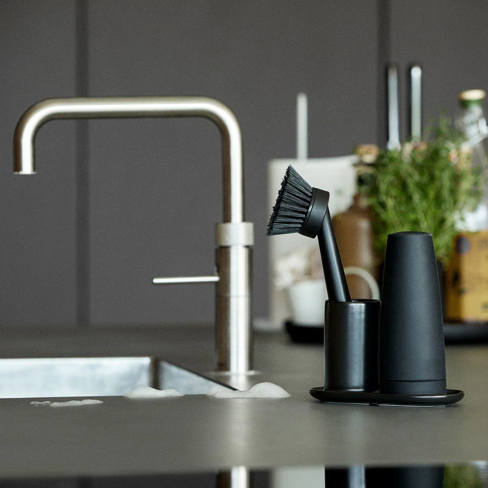 ZONE DENMARK Singles 2-Piece Dishwashing Set, Black - Image 3