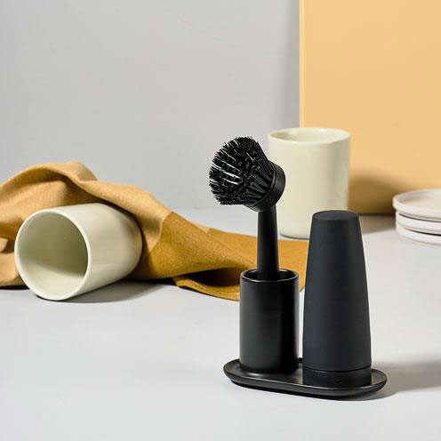 ZONE DENMARK Singles 2-Piece Dishwashing Set, Black - Image 4