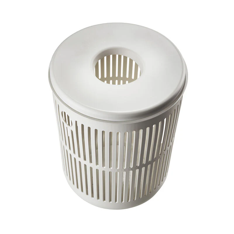 ZONE DENMARK Ume Laundry Basket 60L w/Lid, Soft Grey - Image 4