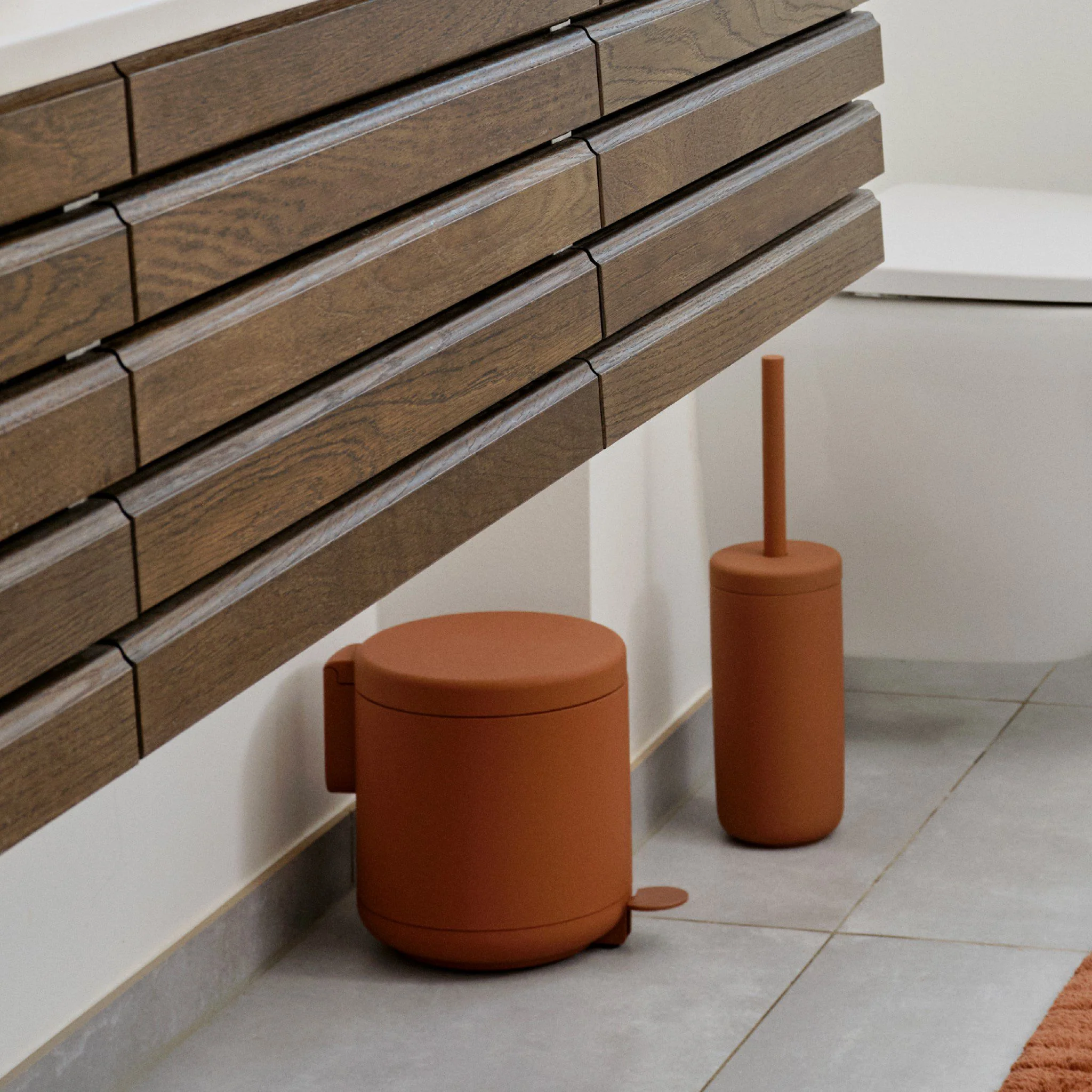 ZONE DENMARK Ume Pedal Bin Soft Touch 4L, Terracotta - Image 2
