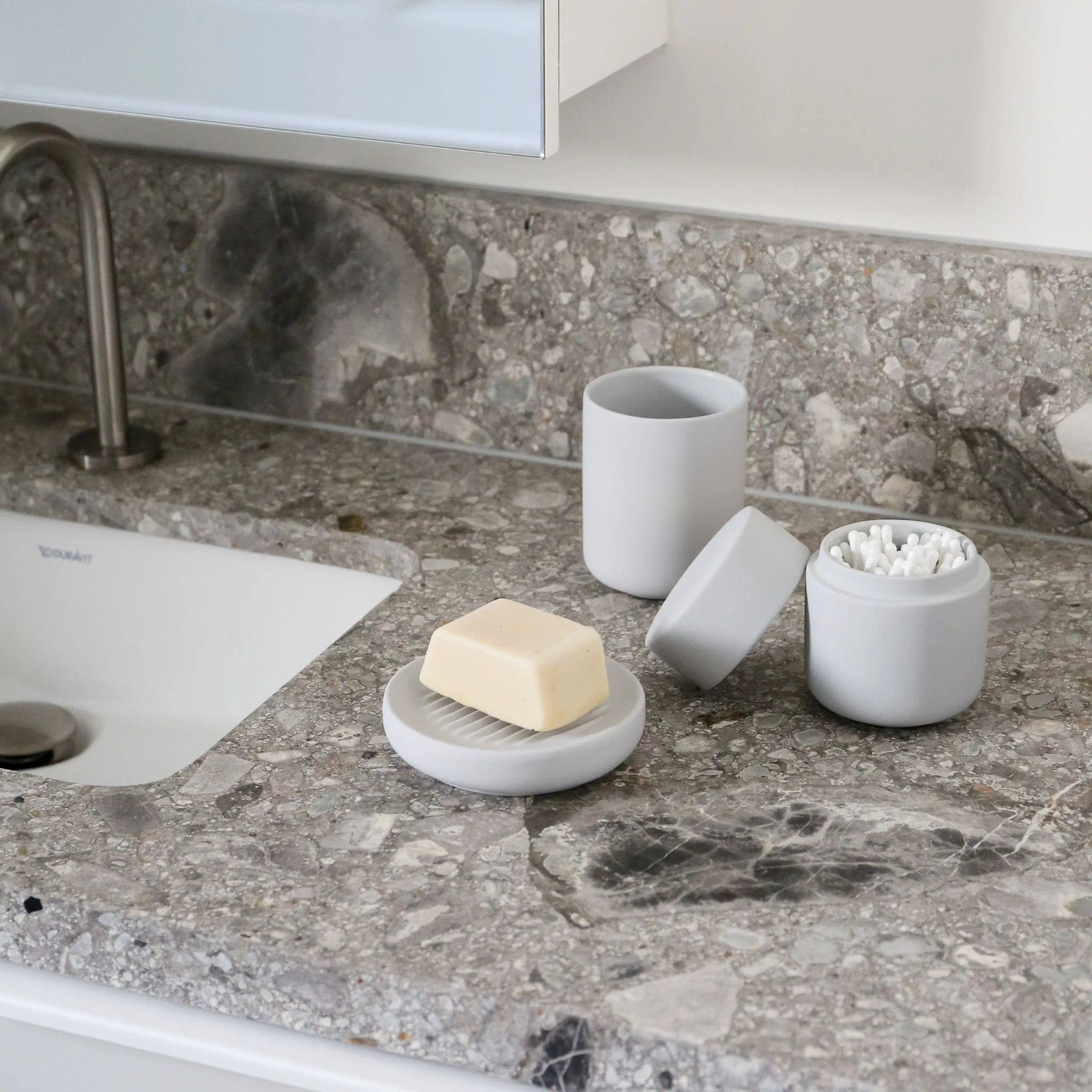 ZONE DENMARK Ume Soap Dish, Soft Grey - Image 4