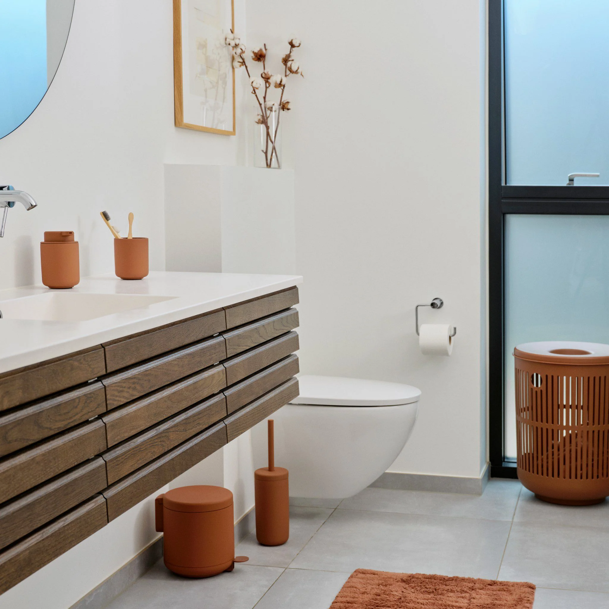 ZONE DENMARK Ume Tumbler/Toothbrush Mug, Terracotta - Image 4